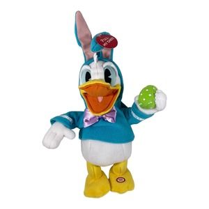 Donald Duck Hallmark Disney DON'T PULL MY EARS Plush Dancing Singing NWT Easter